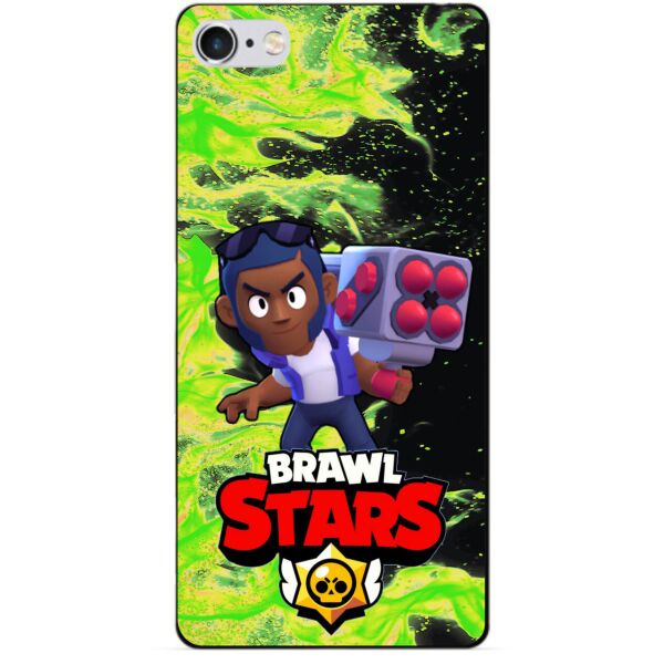 

Силиконовый бампер чехол Candy для Iphone SE с Героем Brawl Stars Брок
