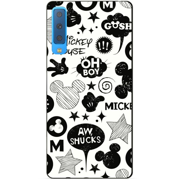 

Бампер силиконовый Candy для Samsung A7 2018 Galaxy A750 с рисунком Микки стикеры