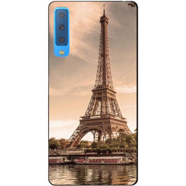 

Бампер силиконовый Candy для Samsung A7 2018 Galaxy A750 с рисунком Париж