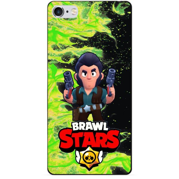 

Силиконовый бампер чехол Candy для Iphone SE с Героем Brawl Stars Кольт