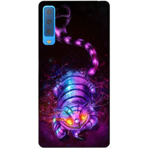 

Бампер силиконовый Candy для Samsung A7 2018 Galaxy A750 с рисунком Чеширский кот