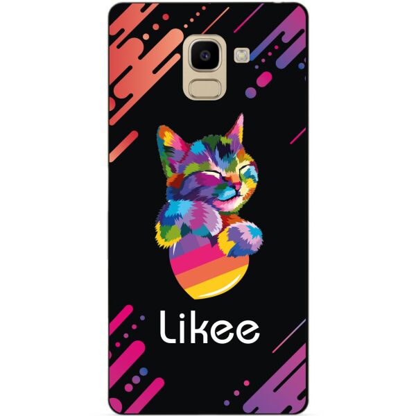 

Силиконовый бампер чехол Candy для Samsung J6 2018 с рисунком Likee