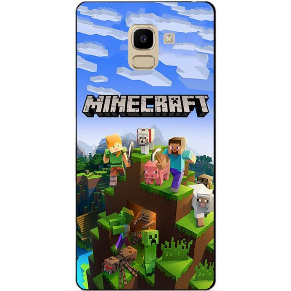 

Силиконовый бампер чехол Candy для Samsung J6 2018 с рисунком Minecraft