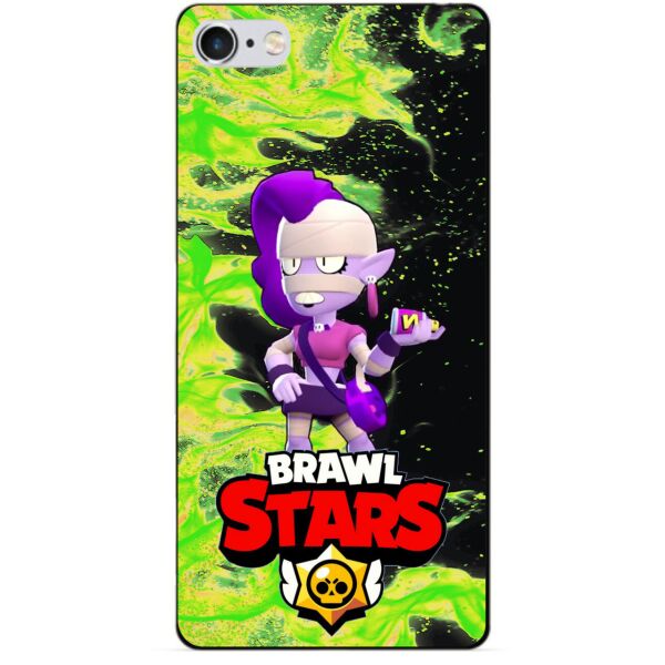 

Силиконовый бампер чехол Candy для Iphone SE с Героем Brawl Stars Эмз