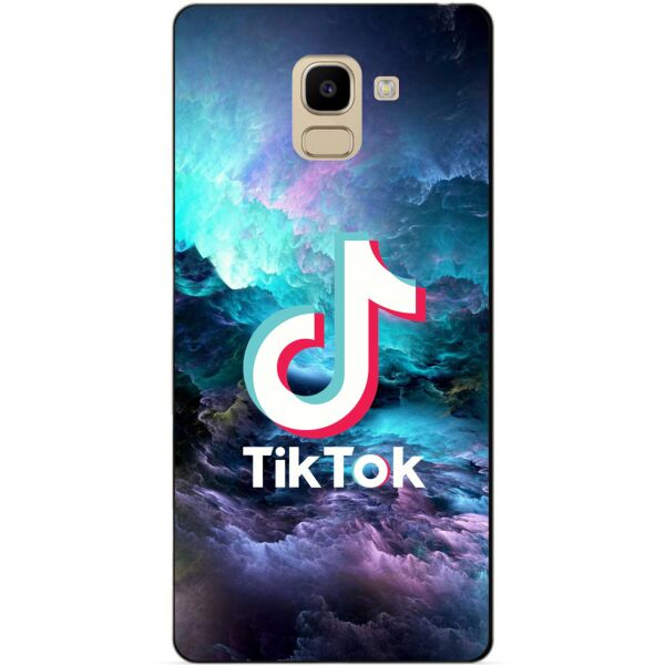 

Силиконовый бампер чехол Candy для Samsung J6 2018 с рисунком Tik Tok