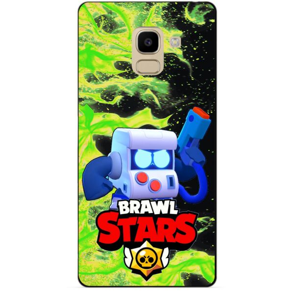 

Силиконовый бампер чехол Candy для Samsung J6 Galaxy J600 с Героем Brawl Stars 8-Бит