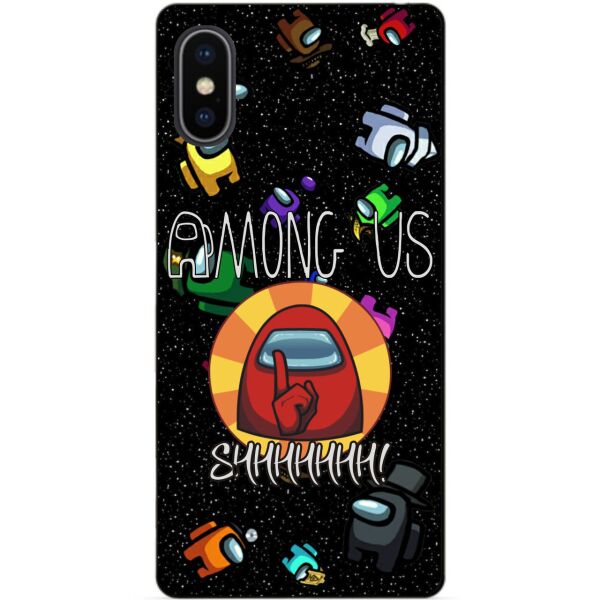 

Силиконовый бампер чехол Candy для Iphone X 10 с рисунком Among Us