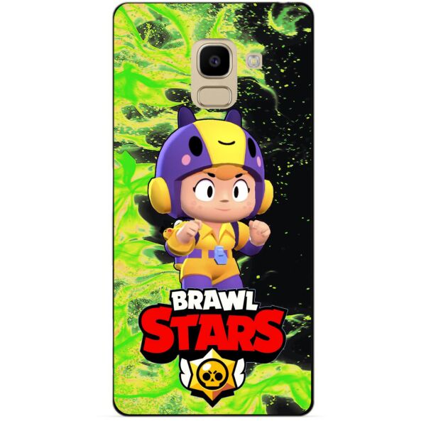 

Силиконовый бампер чехол Candy для Samsung J6 Galaxy J600 с Героем Brawl Stars Беа