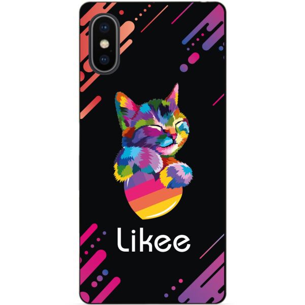 

Силиконовый бампер чехол Candy для Iphone X 10 с рисунком Likee