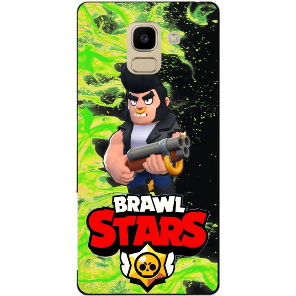 

Силиконовый бампер чехол Candy для Samsung J6 Galaxy J600 с Героем Brawl Stars Булл