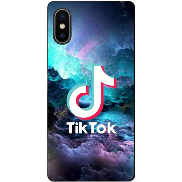 

Силиконовый бампер чехол Candy для Iphone X 10 с рисунком Tik Tok