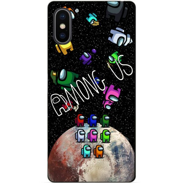 

Силиконовый бампер чехол Candy для Iphone X 10 с рисунком Амонг Ас