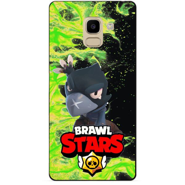 

Силиконовый бампер чехол Candy для Samsung J6 Galaxy J600 с Героем Brawl Stars Ворон