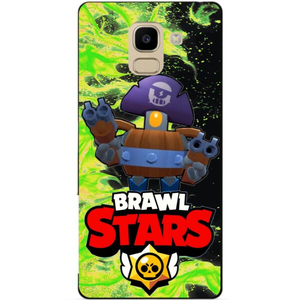 

Силиконовый бампер чехол Candy для Samsung J6 Galaxy J600 с Героем Brawl Stars Деррил