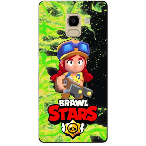 

Силиконовый бампер чехол Candy для Samsung J6 Galaxy J600 с Героем Brawl Stars Джесси