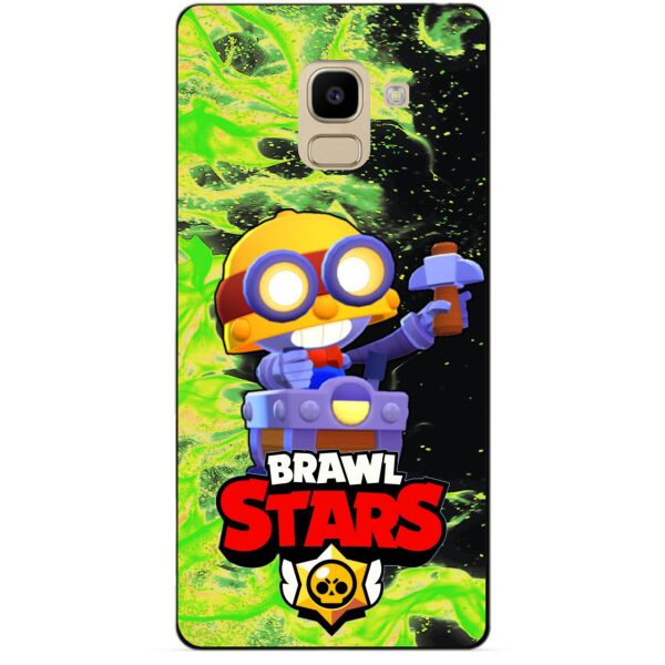 

Силиконовый бампер чехол Candy для Samsung J6 Galaxy J600 с Героем Brawl Stars Карл