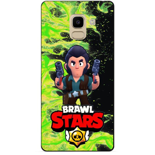 

Силиконовый бампер чехол Candy для Samsung J6 Galaxy J600 с Героем Brawl Stars Кольт