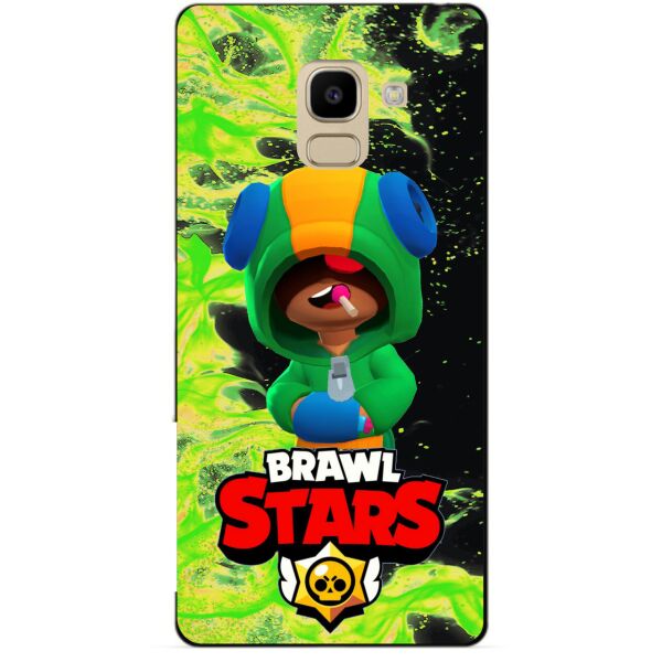 

Силиконовый бампер чехол Candy для Samsung J6 Galaxy J600 с Героем Brawl Stars Леон