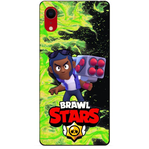 

Силиконовый бампер чехол Candy для Iphone XR с Героем Brawl Stars Брок