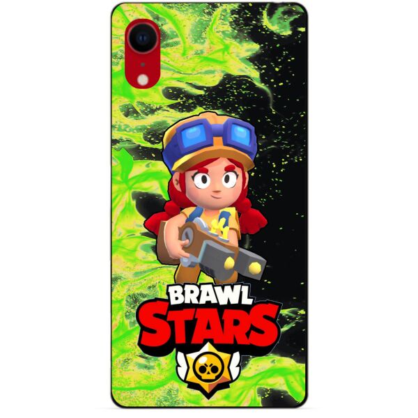 

Силиконовый бампер чехол Candy для Iphone XR с Героем Brawl Stars Джесси