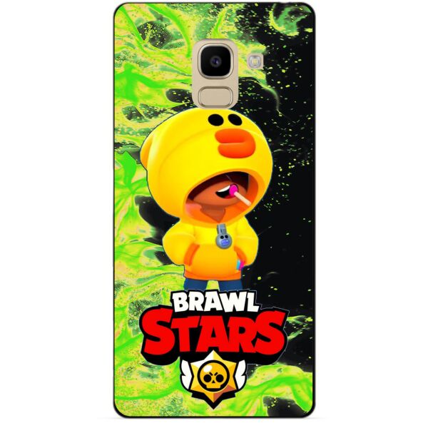 

Силиконовый бампер чехол Candy для Samsung J6 Galaxy J600 с Героем Brawl Stars Леон утка