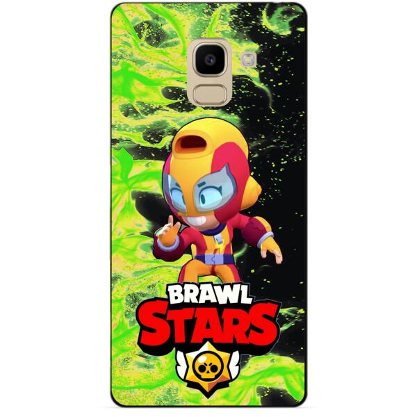 

Силиконовый бампер чехол Candy для Samsung J6 Galaxy J600 с Героем Brawl Stars Макс
