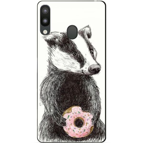 

Бампер силиконовый Candy для Samsung M20 2019 Galaxy M205f с рисунком Барсук