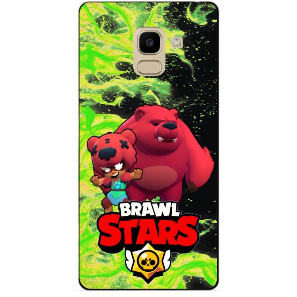 

Силиконовый бампер чехол Candy для Samsung J6 Galaxy J600 с Героем Brawl Stars Нита Мишка
