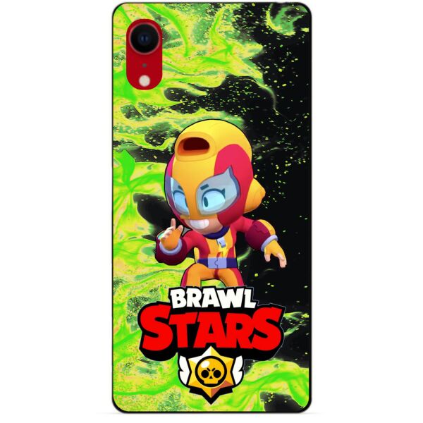 

Силиконовый бампер чехол Candy для Iphone XR с Героем Brawl Stars Макс
