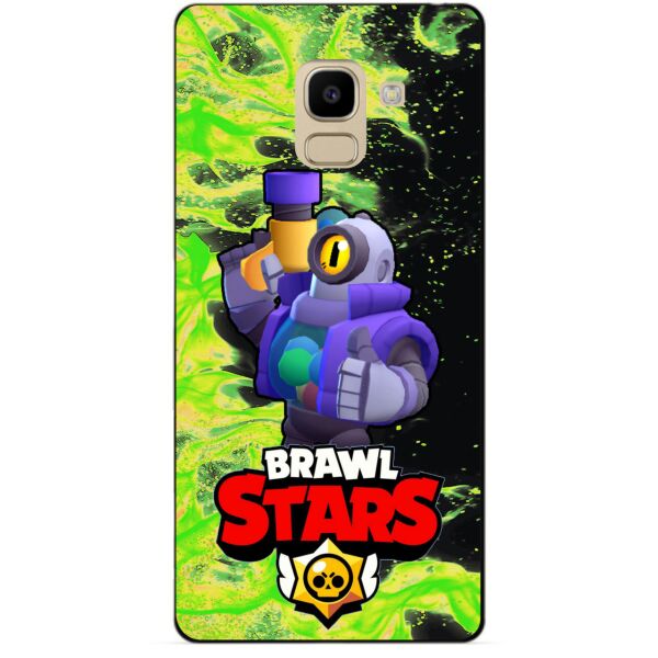 

Силиконовый бампер чехол Candy для Samsung J6 Galaxy J600 с Героем Brawl Stars Рико