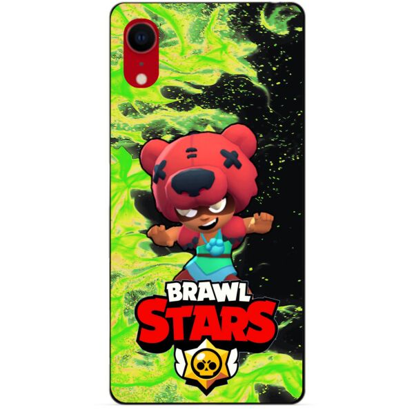 

Силиконовый бампер чехол Candy для Iphone XR с Героем Brawl Stars Нита