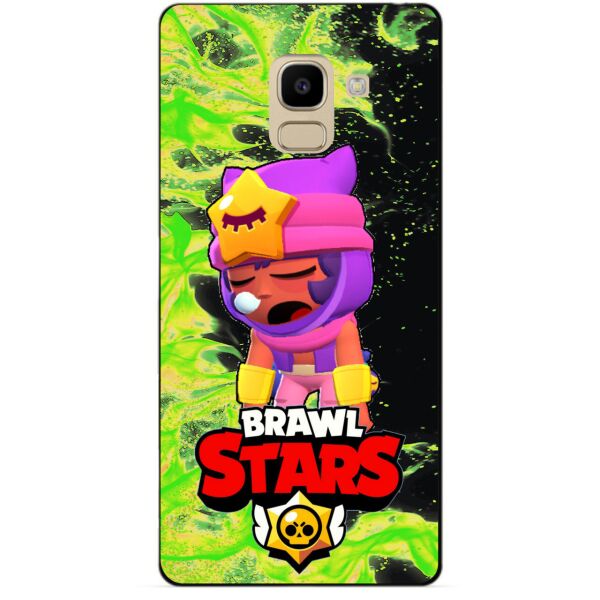 

Силиконовый бампер чехол Candy для Samsung J6 Galaxy J600 с Героем Brawl Stars Сэнди