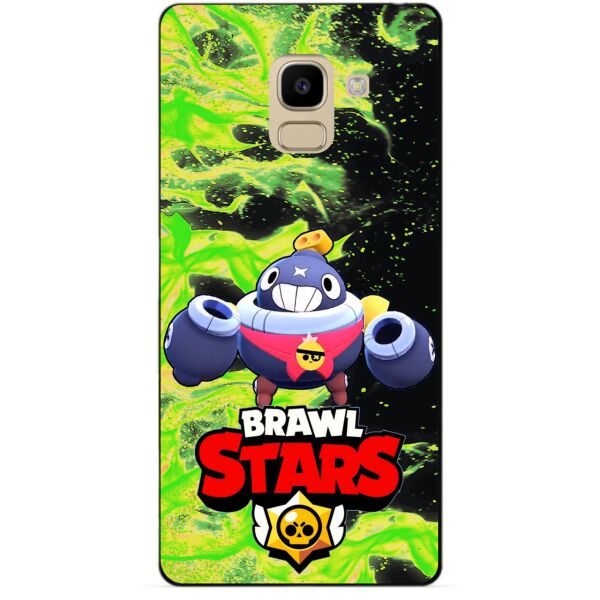 

Силиконовый бампер чехол Candy для Samsung J6 Galaxy J600 с Героем Brawl Stars Тик