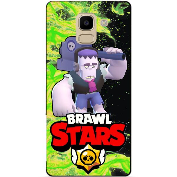 

Силиконовый бампер чехол Candy для Samsung J6 Galaxy J600 с Героем Brawl Stars Фрэнк