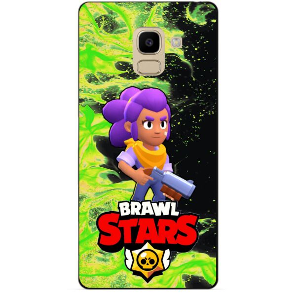 

Силиконовый бампер чехол Candy для Samsung J6 Galaxy J600 с Героем Brawl Stars Шелли