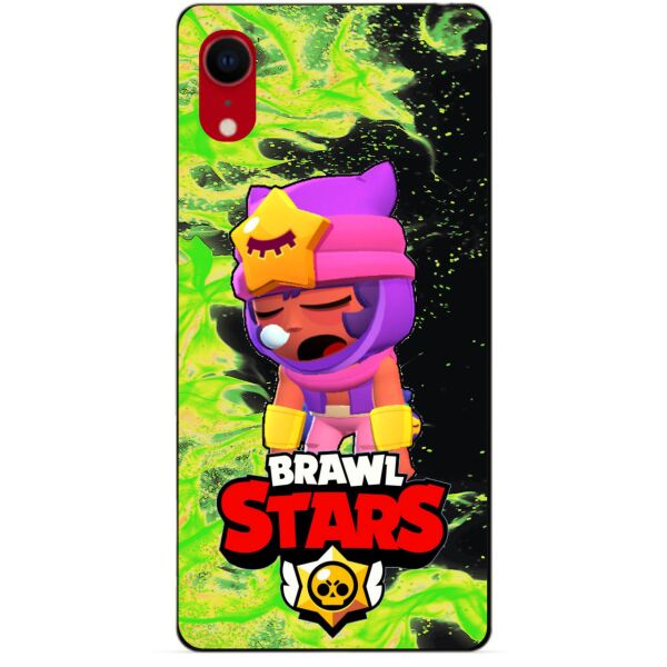 

Силиконовый бампер чехол Candy для Iphone XR с Героем Brawl Stars Сэнди