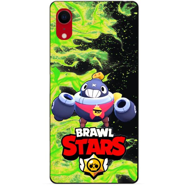 

Силиконовый бампер чехол Candy для Iphone XR с Героем Brawl Stars Тик
