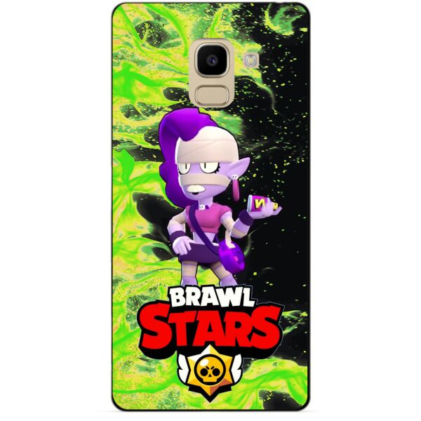 

Силиконовый бампер чехол Candy для Samsung J6 Galaxy J600 с Героем Brawl Stars Эмз