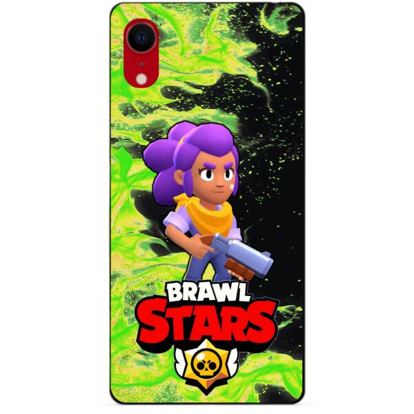 

Силиконовый бампер чехол Candy для Iphone XR с Героем Brawl Stars Шелли