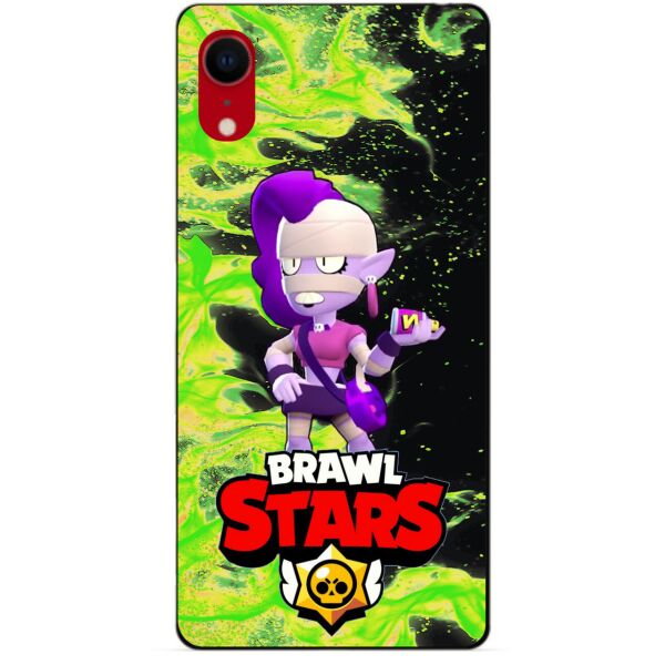 

Силиконовый бампер чехол Candy для Iphone XR с Героем Brawl Stars Эмз