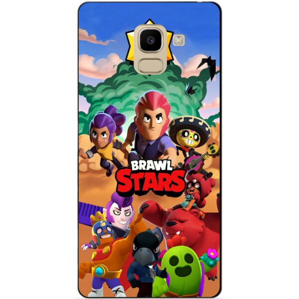 

Силиконовый бампер чехол Candy для Samsung J6 Galaxy J600 с рисунком Brawl Stars