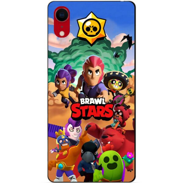 

Силиконовый бампер чехол Candy для Iphone XR с рисунком Brawl Stars
