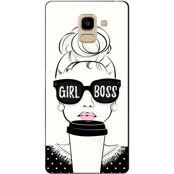 

Силиконовый бампер чехол Candy для Samsung J6 Galaxy J600 с рисунком Girl Boss