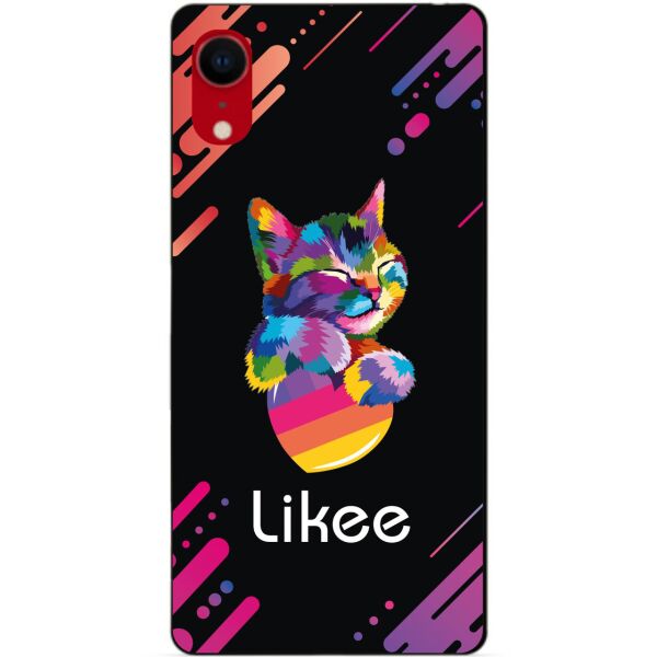 

Силиконовый бампер чехол Candy для Iphone XR с рисунком Likee