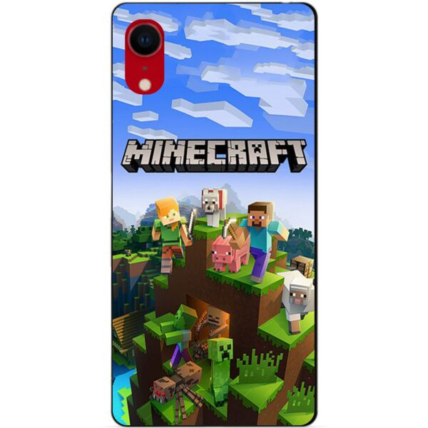 

Силиконовый бампер чехол Candy для Iphone XR с рисунком Minecraft