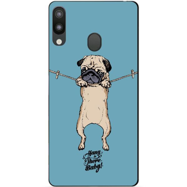 

Бампер силиконовый Candy для Samsung M20 2019 Galaxy M205f с рисунком Мопс на веревочке