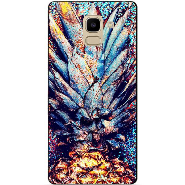 

Силиконовый бампер чехол Candy для Samsung J6 Galaxy J600 с рисунком Ананас