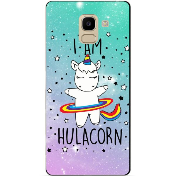 

Силиконовый бампер чехол Candy для Samsung J6 Galaxy J600 с рисунком Единорог