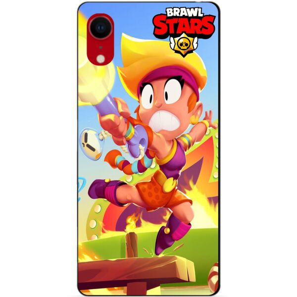 

Силиконовый бампер чехол Candy для Iphone XR с рисунком Бравл Старс Огненная Амбер