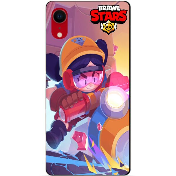 

Силиконовый бампер чехол Candy для Iphone XR с рисунком Бравл Старс Осада Джеки
